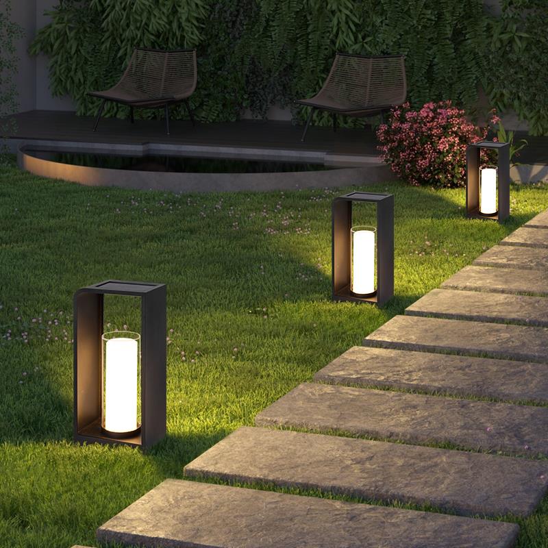 草坪灯户外防水简约庭院景观灯草地灯LED花园别墅院子灯太阳能