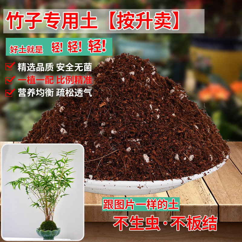 竹子专用土竹子类盆栽专用营养土透气绿植种植土肥料土酸性泥碳土