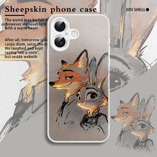 送花尼克适用于iPhone17promax手机壳新款苹果16卡通15朱迪14疯狂动物城13情侣12高端11小羊皮8plus保护套7p