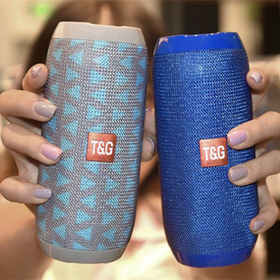 户外插卡低音炮小音响家用无线音箱 TG117布艺蓝牙音箱便携式