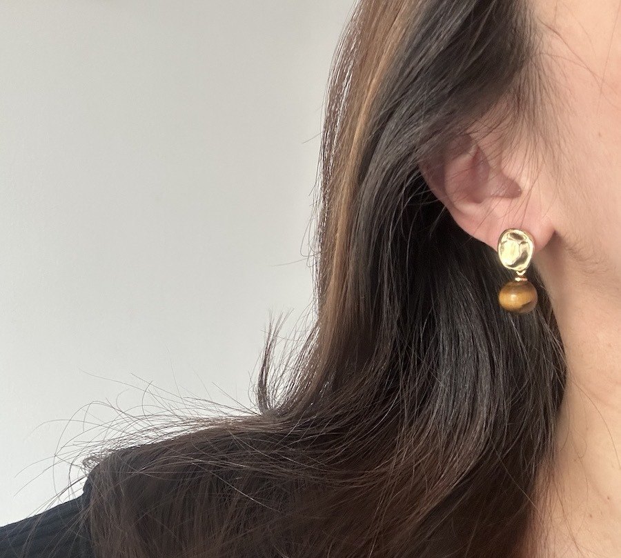 四款设计S925银针美拉德圆珠虎眼石基础复古耳环女气质耳钉套组,饰品/流行首饰/时尚饰品新,耳环,淘宝优惠券,粉丝福利购,淘宝优惠卷