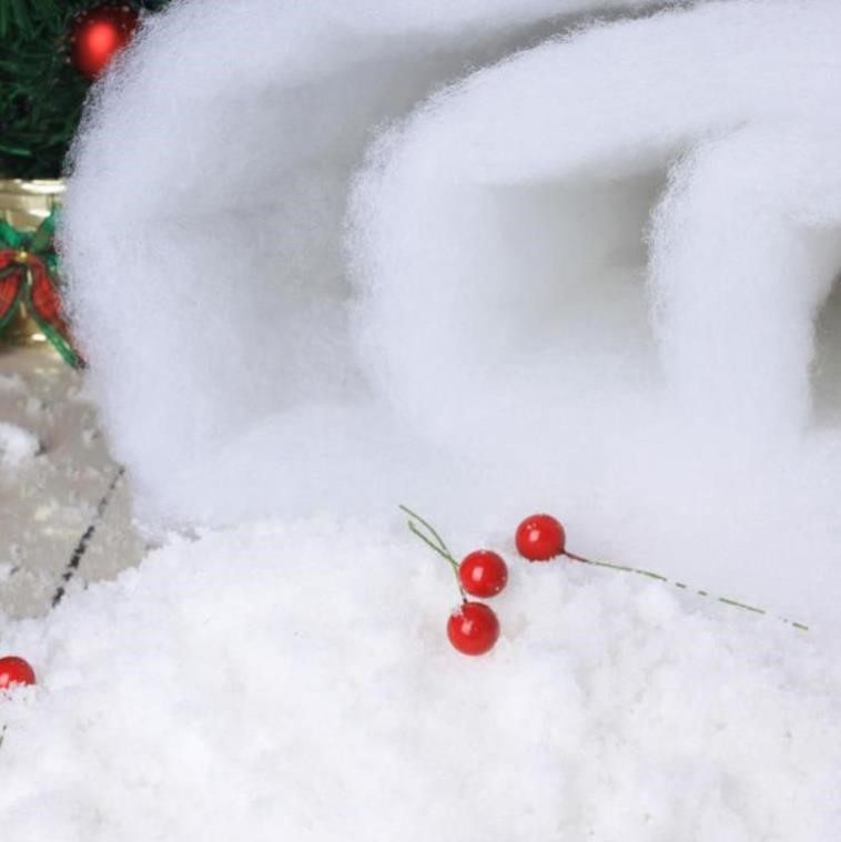 仿真雪店铺圣诞节白色摄影人手撕地面白棉花酒吧吸声棉落雪雪片白