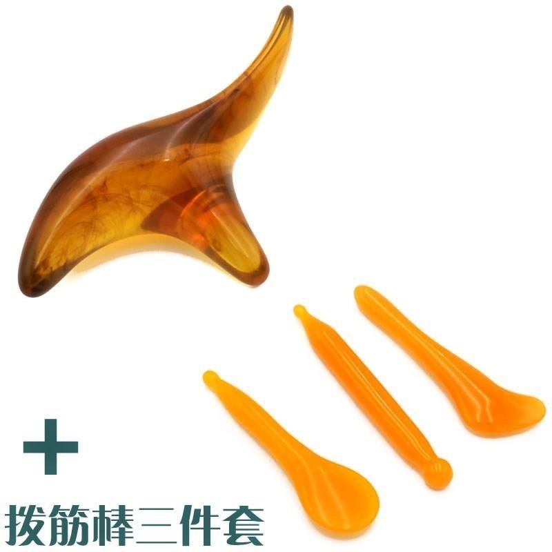 足部按摩刮脸穴位牛角