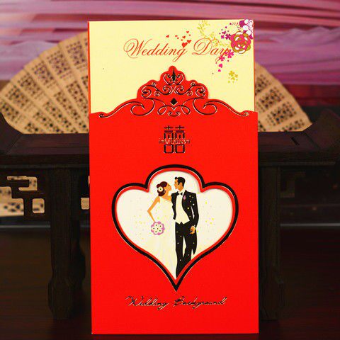 请柬喜帖 婚礼个性定制请帖结婚创意2018中国风定制打印