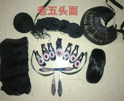 固定假刘海头发假片子水鬓穿戴方便道具鬓角简单头上室内手贴佩