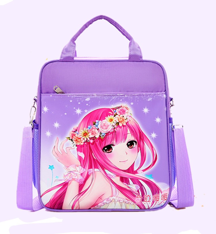 可爱公主手提袋三用书袋小学生补习书包袋防水补课男女儿童双肩包