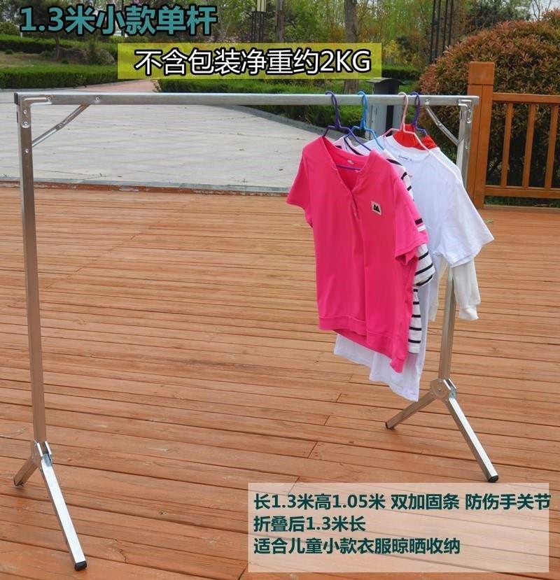 地摊货架折叠夜市摆摊加厚便携卖衣服装架子摆摊衣架展示架挂衣架