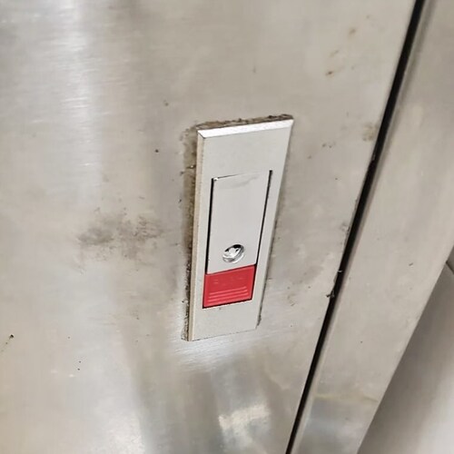消防门不锈钢消防电柜锁机箱按钮锁MS603平面锁电箱锁红白珠弹跳