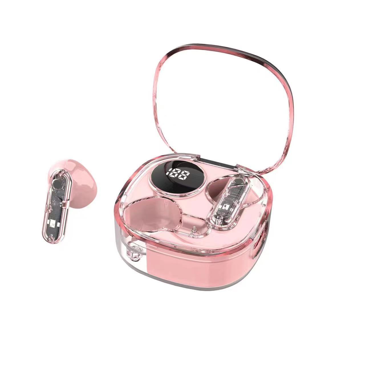 新品爆款透明私模M20 MAX 无线蓝牙耳机数显跑马灯TWS 入耳式