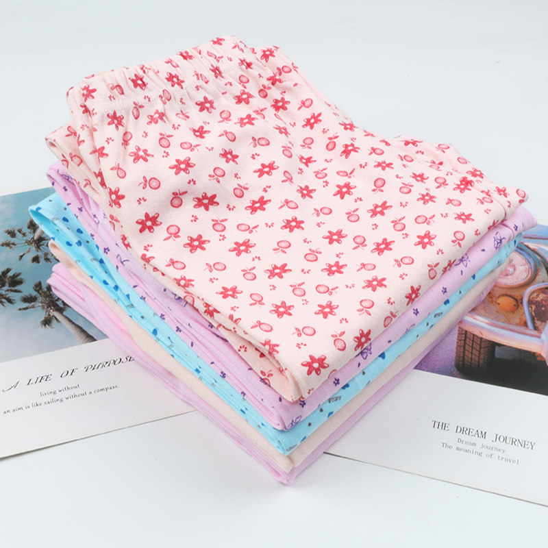 女士中老年人宽松妈妈老式奶奶装单件花秋裤女棉内穿棉毛裤