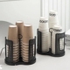 Rotatable Lid Coffee Countertop Cup and Dispenser Organizer