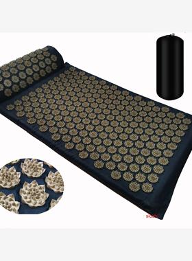 Shakti Mat按摩垫木纹图案适用瑜伽的穴位按摩垫 紫色或粉红色选