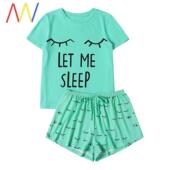 Women Set Shorts Shirt Pajamas Nightwear Sleepwear pyjama