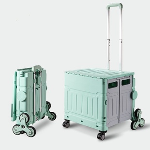 2024 Portable folding shopping cart trolley shopping bag