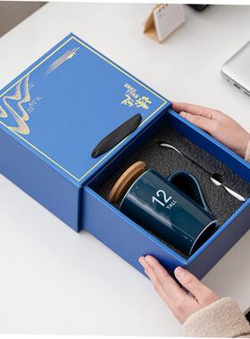 Creative mug cup with cover drink cup big capacity coffee