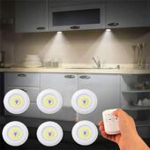 LED Control Under Light Dimmable Remote Cabinet with Battery