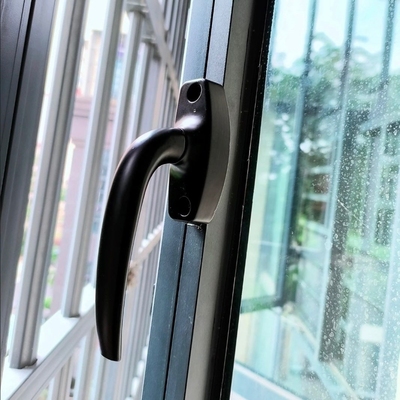 平开窗两点锁窗锁扣玻璃窗户配件传动执手传动手柄50型门窗外推窗