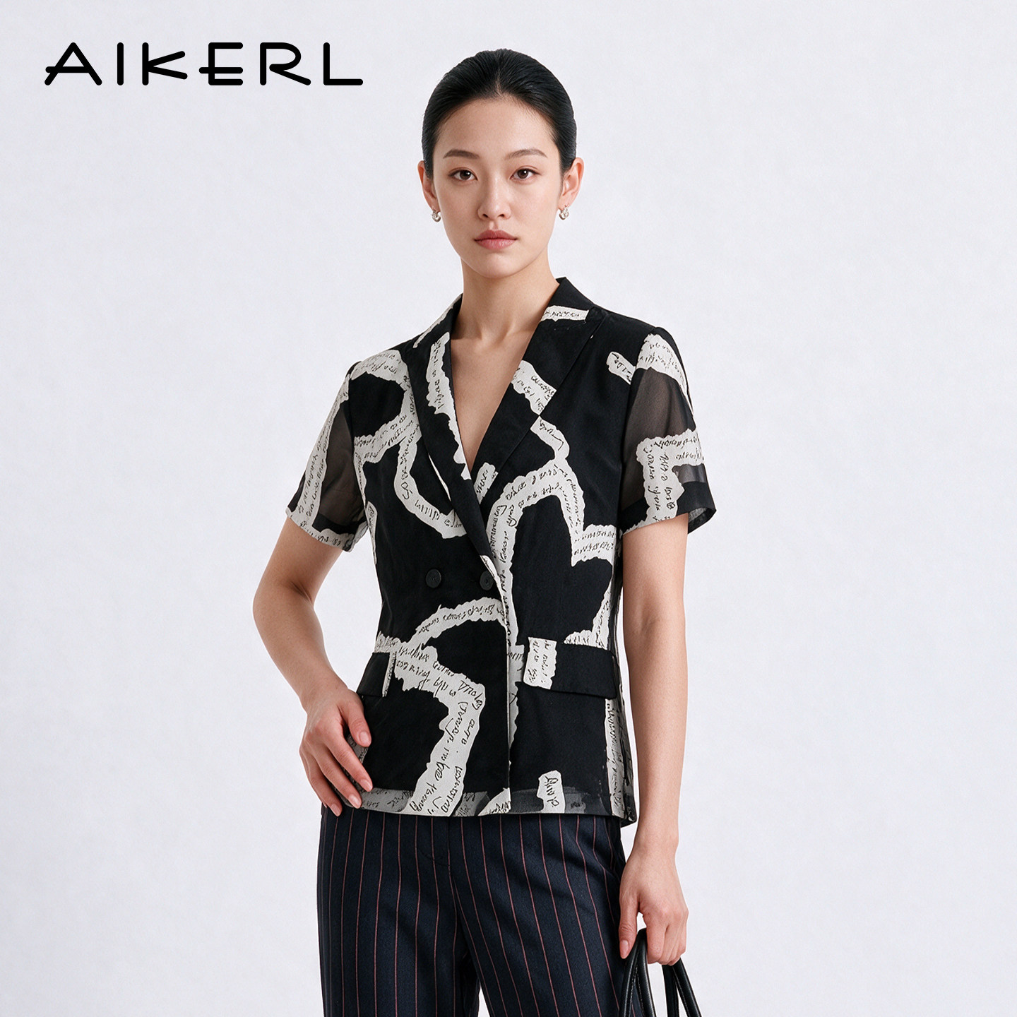 艾可儿夏季专柜同款AIKERL字母