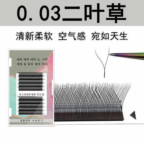 0.03BC嫁接2D开花假眼睫毛二叶草