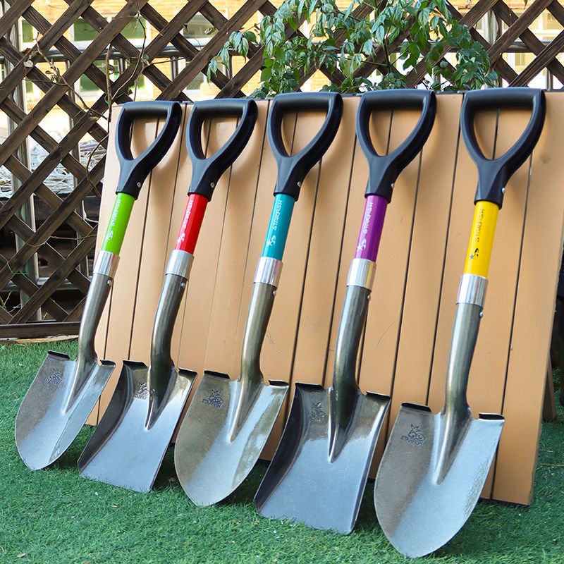 儿童铁锹挖土铲子幼儿园小铁锹户外植树园艺挖O沙铁铲沙滩赶海工