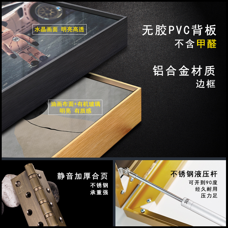 电表箱装饰画平安喜乐新中式风z格遮挡电闸配电盒空开强电餐厅新