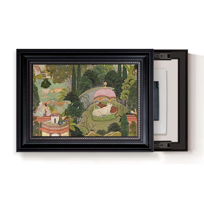 斋普尔花园电表箱装饰画中古风配电D箱壁画开关电闸空开箱遮挡挂