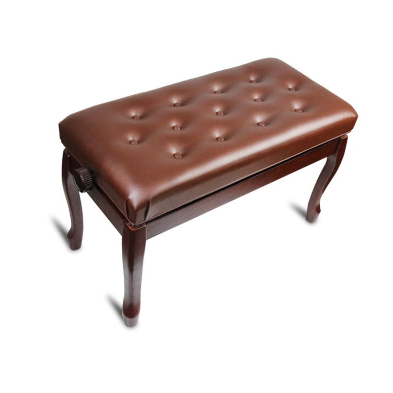 全实木钢琴凳双人高级可升降调节带书箱古K筝真皮豪华雅马哈同款