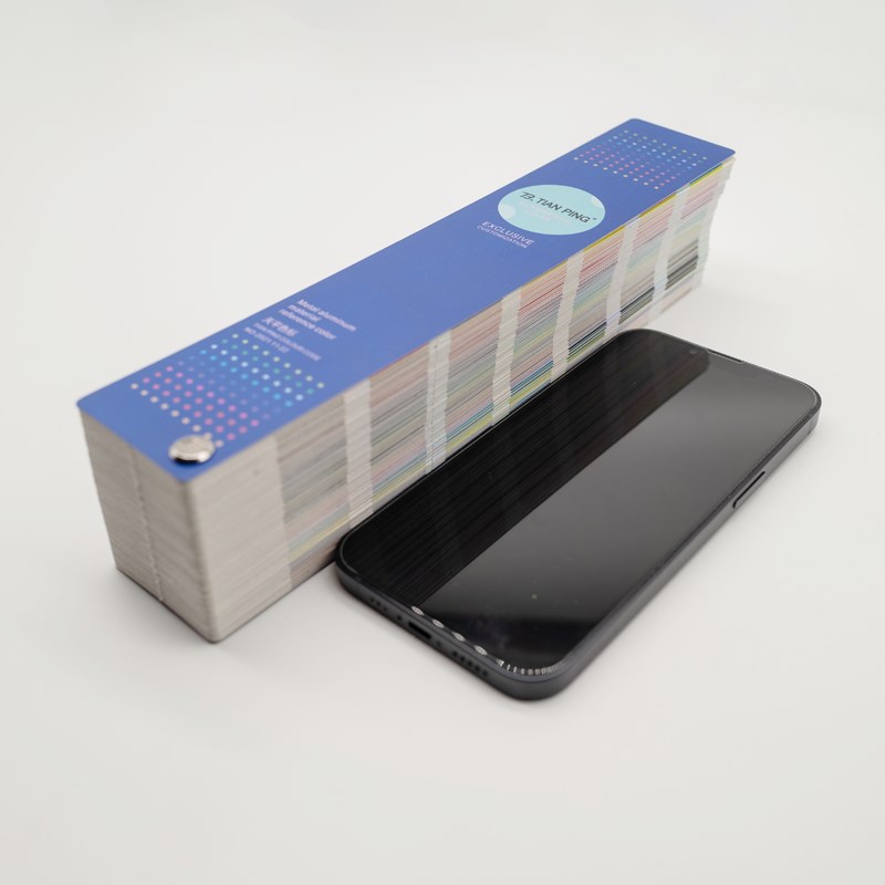 镭射银卡色标d色卡 1008种天平专色 CMYK镭射银卡纸包装扇形印刷