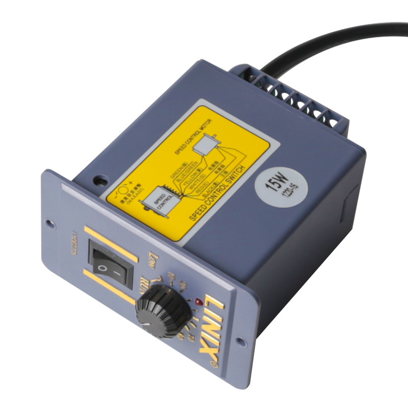 联宜220V交流电机调速器速度控制器马达减速开关正反6-20Z0W输送