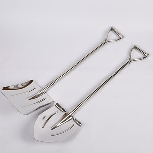 304不锈钢园艺铲子钢铁锹头钢铲铁楸铲子J大号 铲饲料花铲园艺工