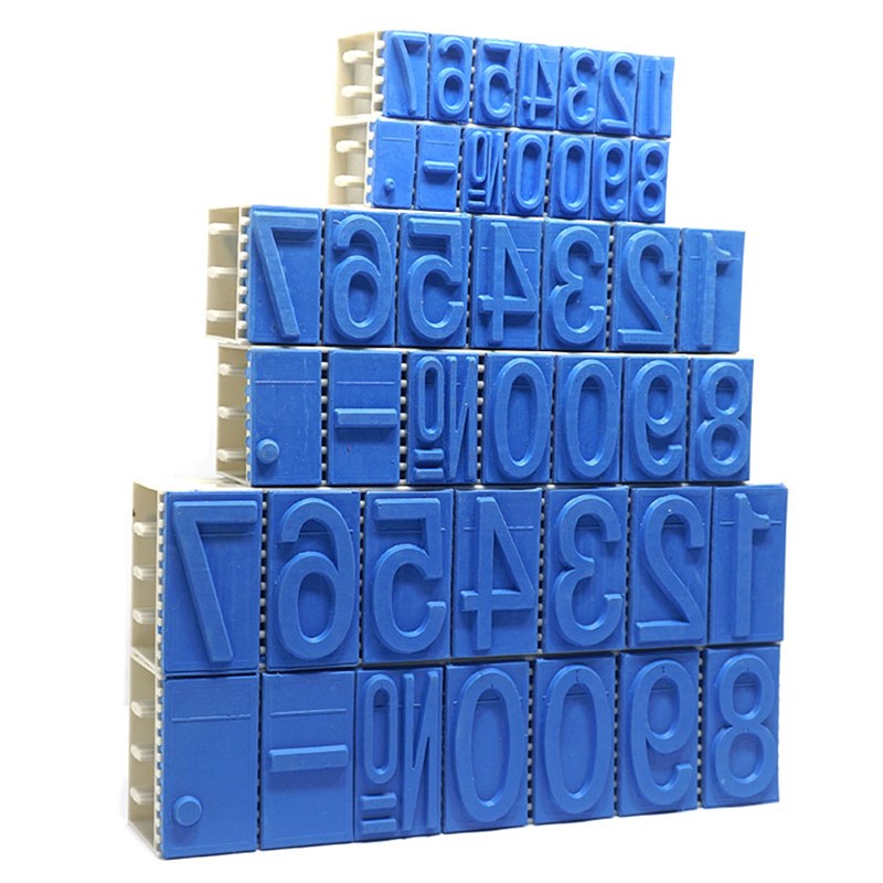 特大号英文字母印章字高40mxm活字组合编号章纸箱木箱打印批号编