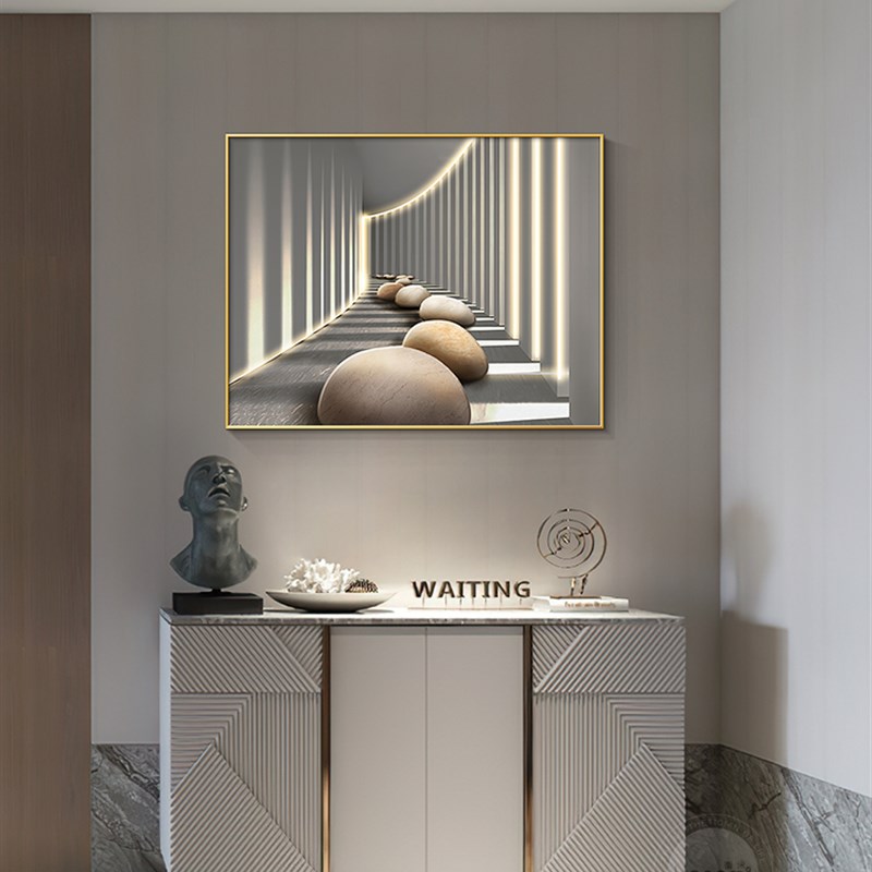 现代简约电表箱装饰画电闸盒遮挡箱饭F厅挂画高级感客厅配电箱壁