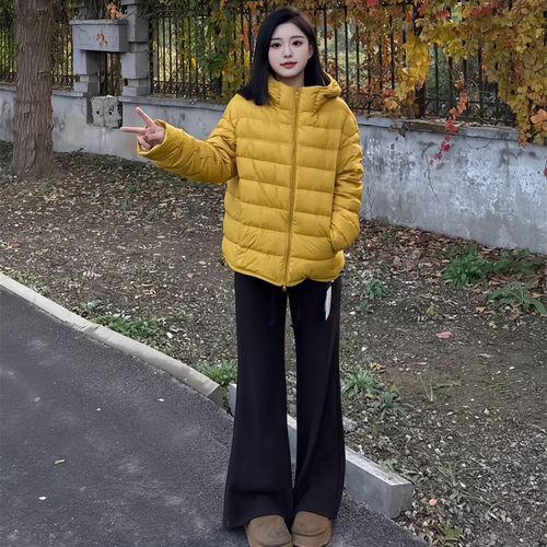 超好看90白鸭绒泡芙排骨羽绒服女