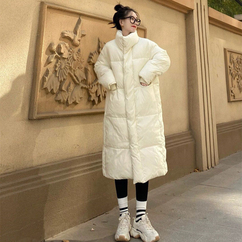 2025年新款中长款羽绒服女韩版加厚立领小个子白鸭绒面包服冬外套,女装/女士精品,大码羽绒服,淘宝优惠券,粉丝福利购,淘宝优惠卷