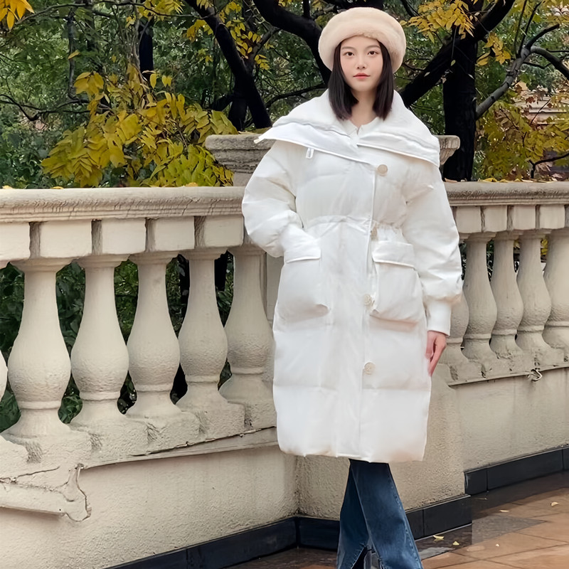 晶煊韩国高级感娃娃领羽绒棉服女