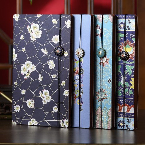 珐琅文物元素 奢华精美 寓意吉祥 书写便捷