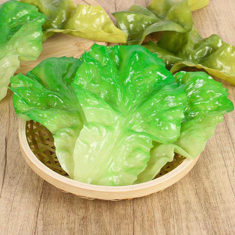 仿真生菜蔬菜模型假生菜叶子样板间火锅店装饰拍照摆件道具