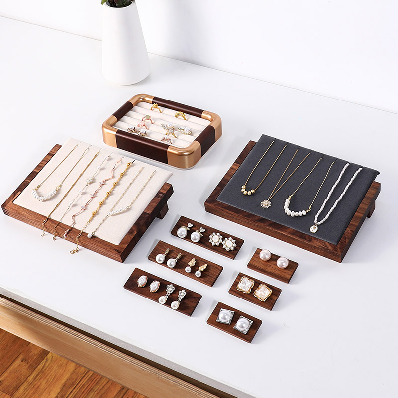 胡桃木首饰展示架饰品项链手链