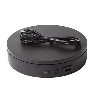 电动转盘旋转展示架摄影直播饰品展示架小珠宝模型拍摄旋转台底座