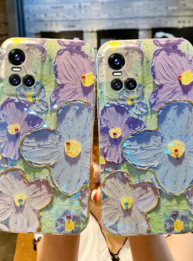 小清新vivos10手机壳s12文艺S9女款s10pro保护套s9e全包s10e防摔S7软硅胶S7e夏季viv0高级感网红新款y73s潮牌