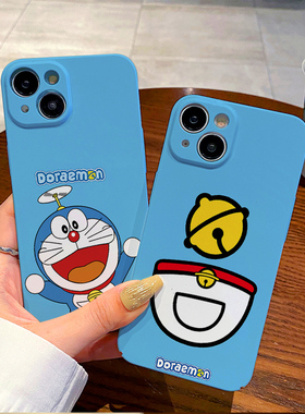 菲林适用苹果14手机壳iphone13promax荣耀90卡通哆啦magic5华为mate40卡通p60防摔oppo米12一加9t外reno10/8