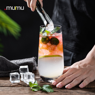 mojito莫吉托鸡尾酒杯子高级感调酒果汁杯玻璃水杯家用 mumu正品