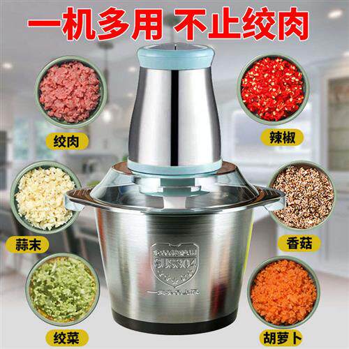 多功能绞肉机料理机家用蒜泥器碎菜机辣椒不锈钢电动打肉沫机器