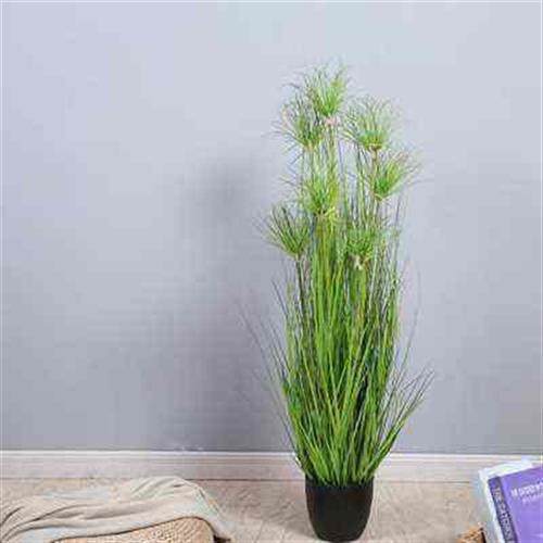 北欧仿真植物水竹草盆栽塑料绿色植物室内花艺装饰假花绿植落地o