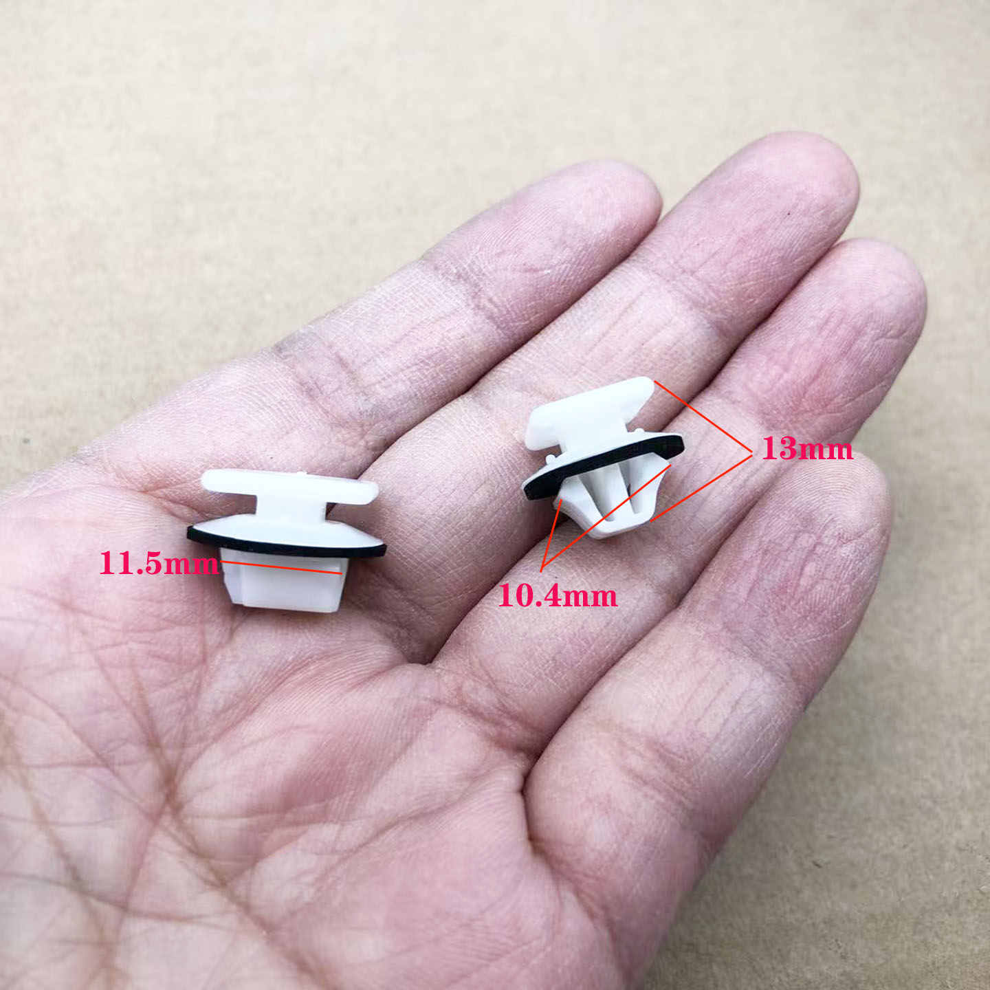 轮眉固定卡扣卡子防脱胶钉