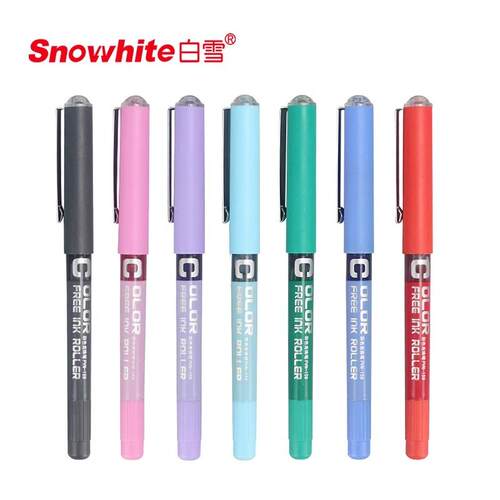白雪针管型中性笔学生用