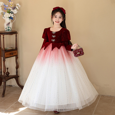 礼服女童秋季新款公主裙连衣裙