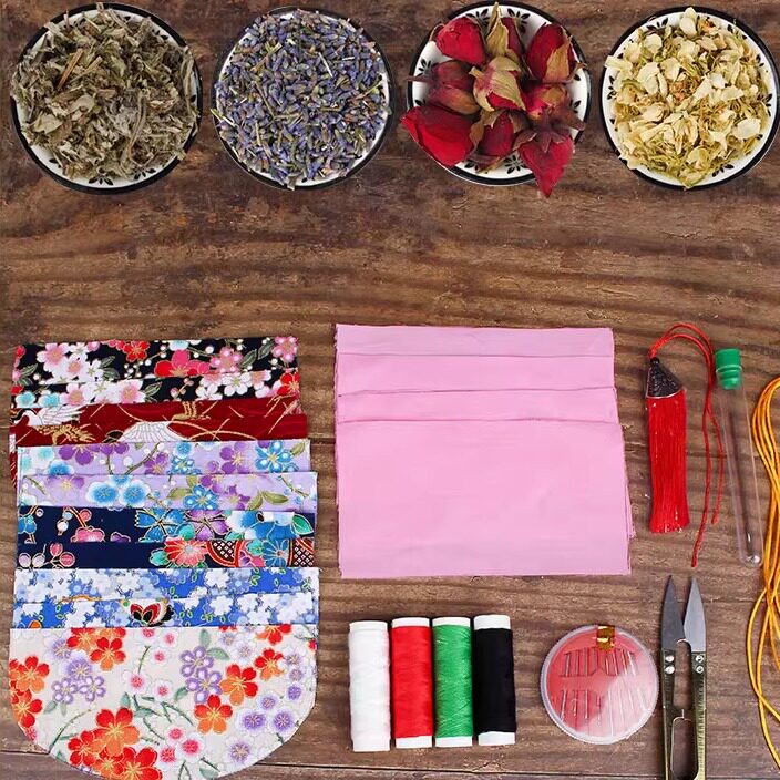 薰衣草香包艾叶香料包古风DIY材料包手工制作荷包随身驱蚊香囊