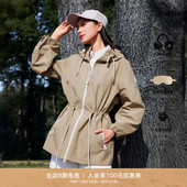 风雨衣外套 MACKAGE女士KALEA连帽抽绳收腰休闲时尚 早春新品