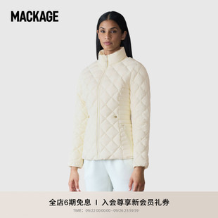 MACKAGE女士 菱形絎縫羽絨收腰夾克外套上衣 秋冬新品 VIK